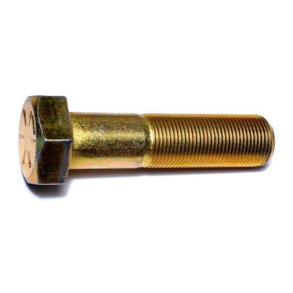 Midwest Fastener Grade 8, 1"-14 Hex Head Cap Screw, Zinc Yellow Steel, 4 in L, 5 PK 00954 - main